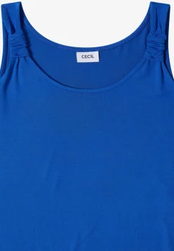Knielange jurk met knoopdetail