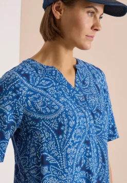 Knielange jurk met paisleypatroon