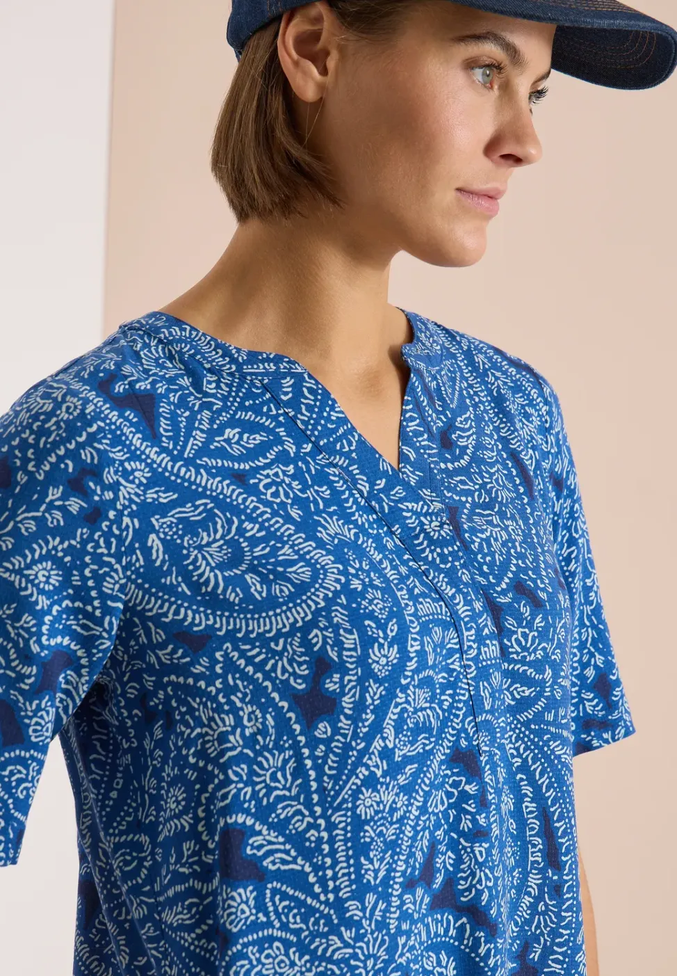 Knielange jurk met paisleypatroon