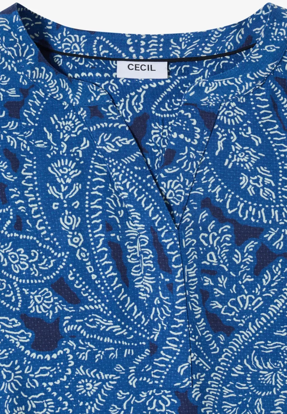 Knielange jurk met paisleypatroon
