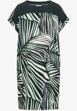 Knielange jurk met printmix