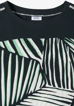 Knielange jurk met printmix