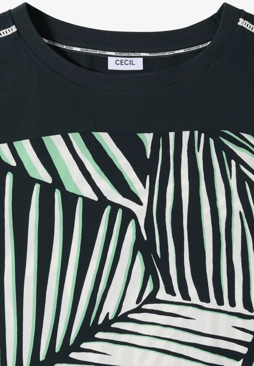 Knielange jurk met printmix