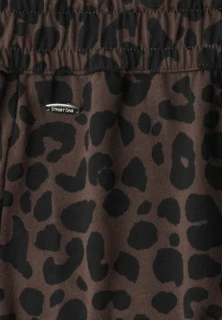 Knielange rok met elastische tailleband