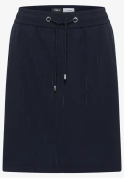 Knielange rok met glitterdetails
