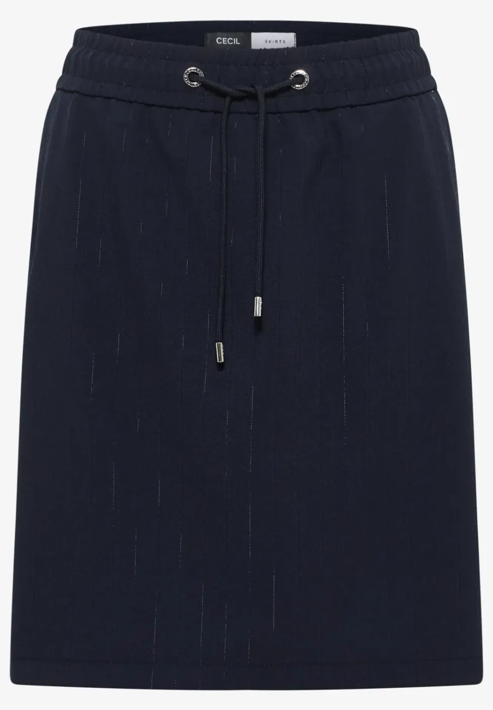 Knielange rok met glitterdetails