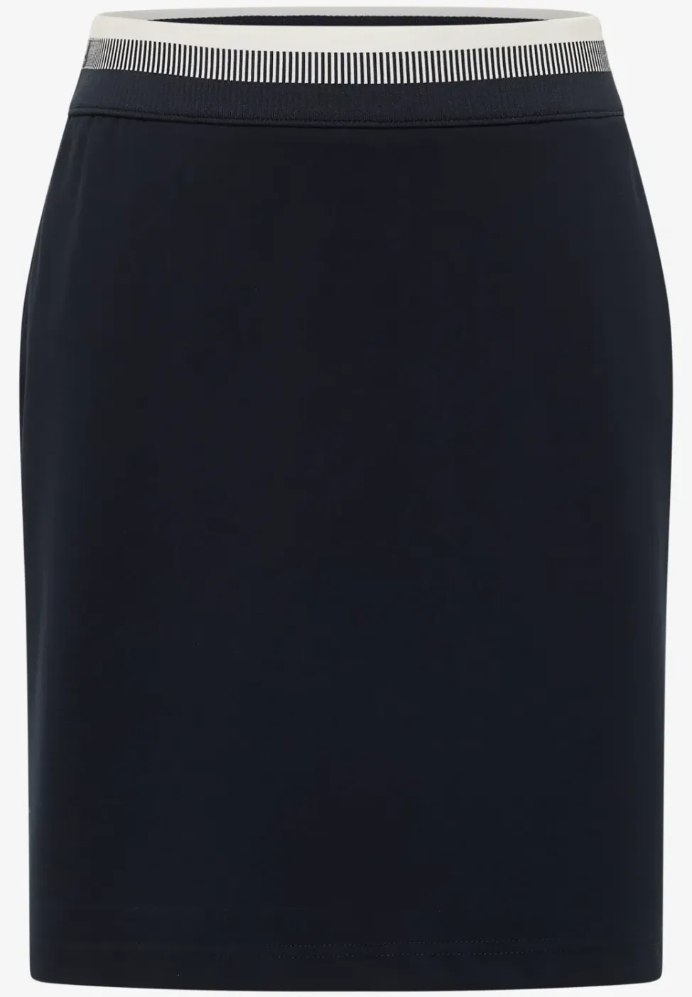 Knielange rok met taillebanddetail