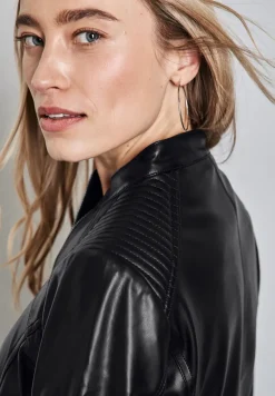 Kort jack in lederlook