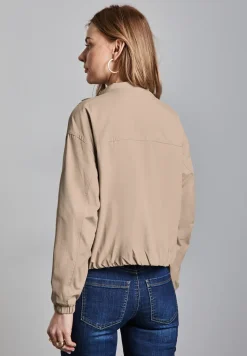 Kort jack met opstaande kraag