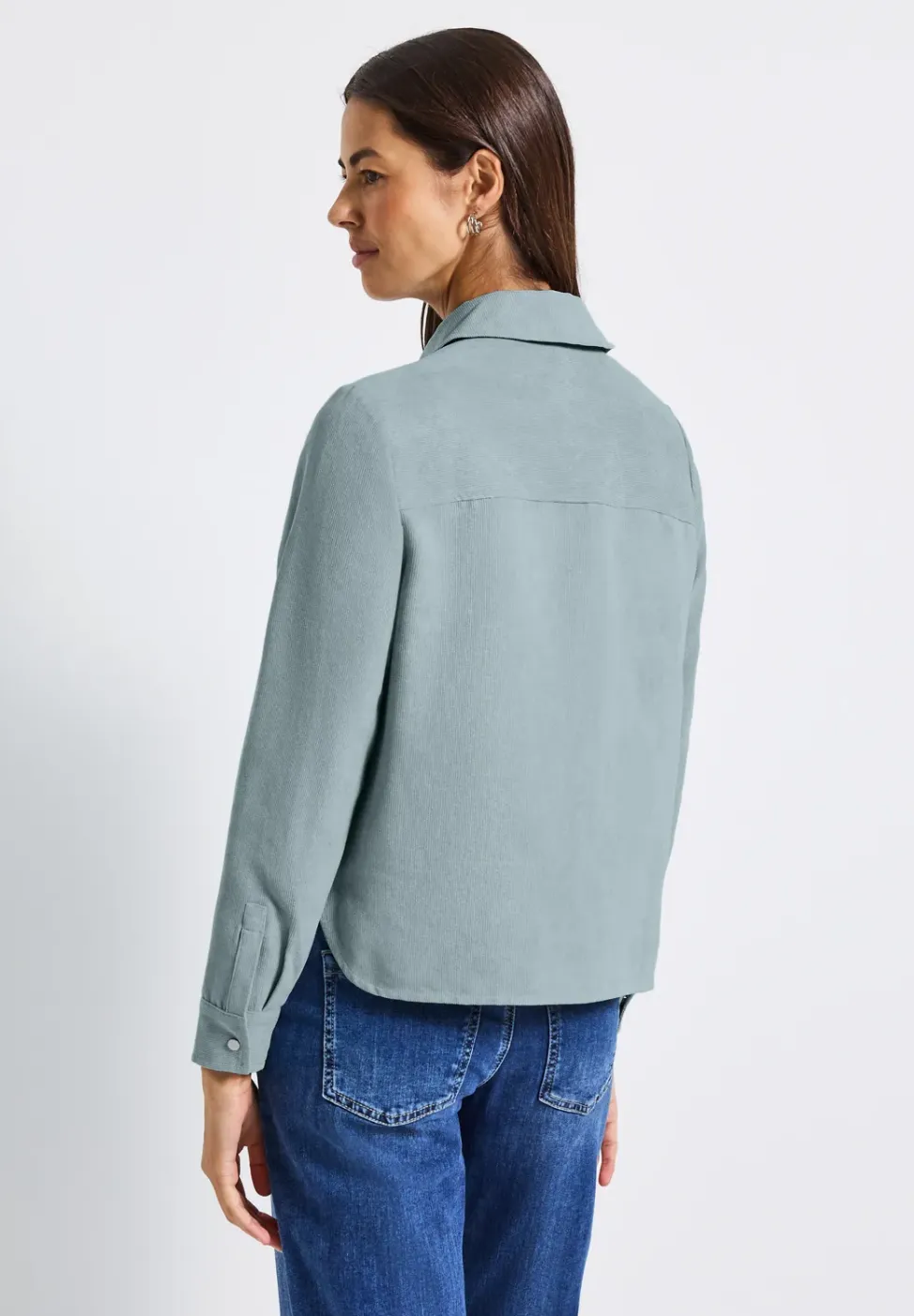 Kort mini corduroy overhemd