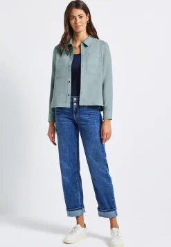 Kort mini corduroy overhemd