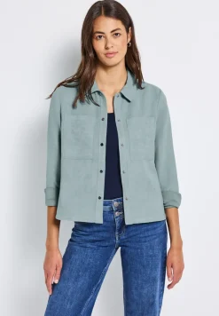 Kort mini corduroy overhemd
