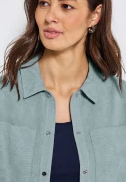 Kort mini corduroy overhemd