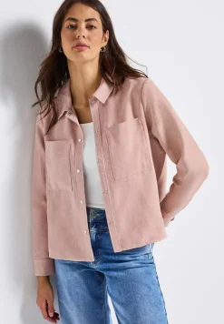 Kort mini corduroy overhemd