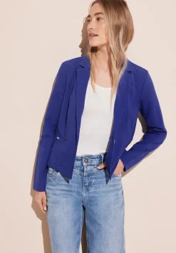 Korte blazer met structuur