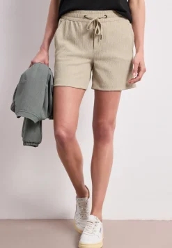 Korte broek met structuur in Loose Fit