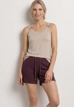 Korte broek met structuur in Loose Fit