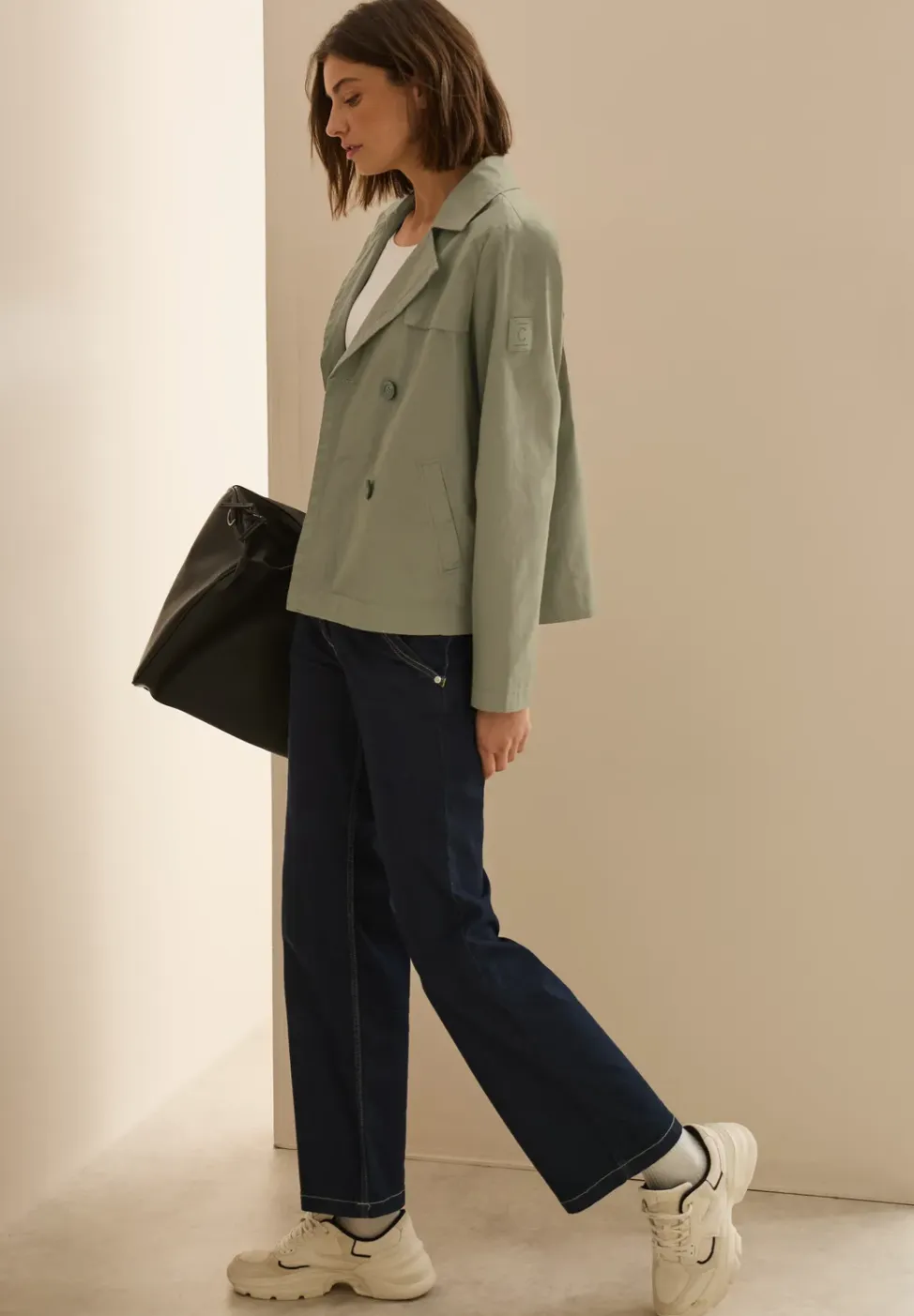 Korte trenchcoat