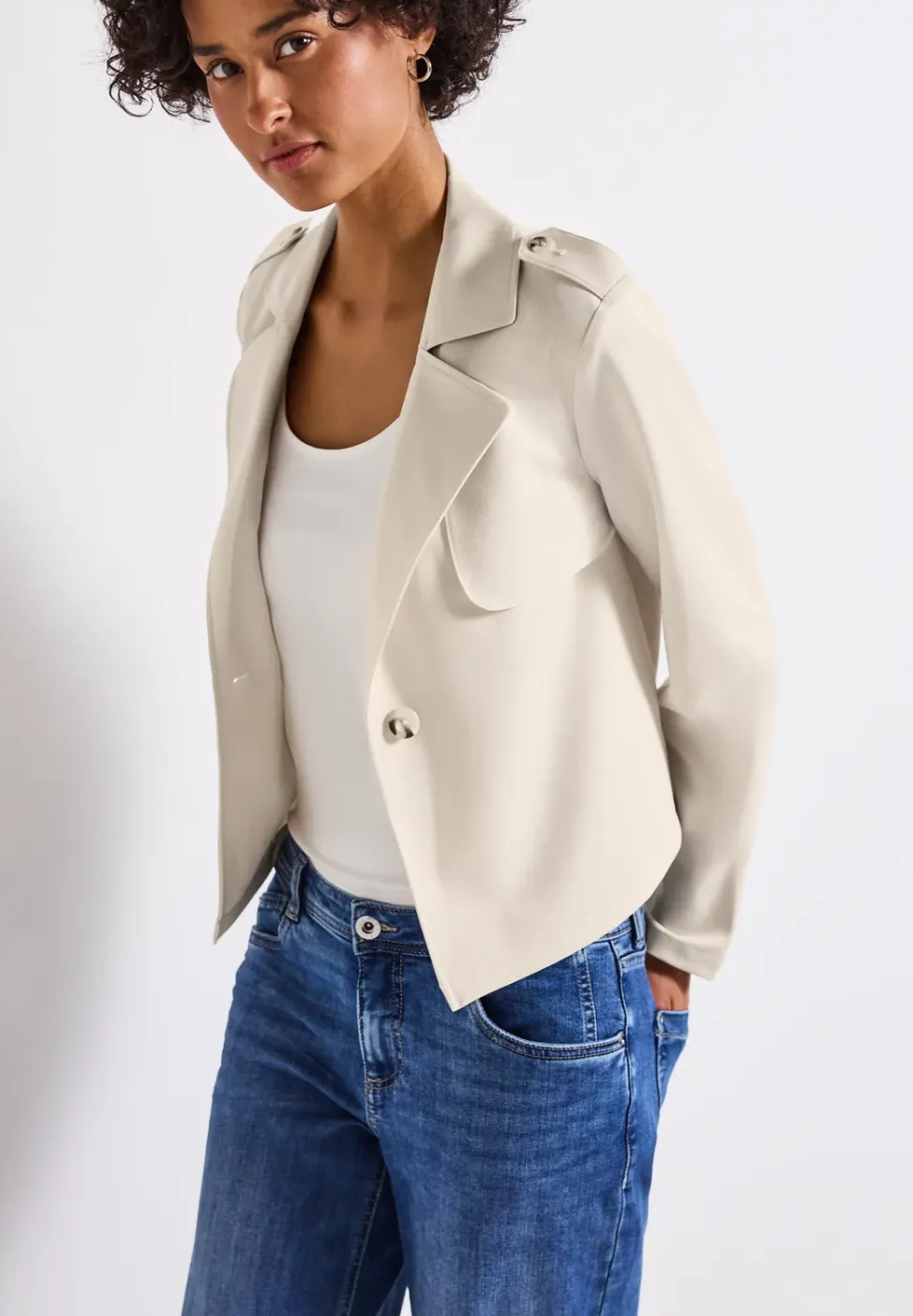 Korte trenchcoat