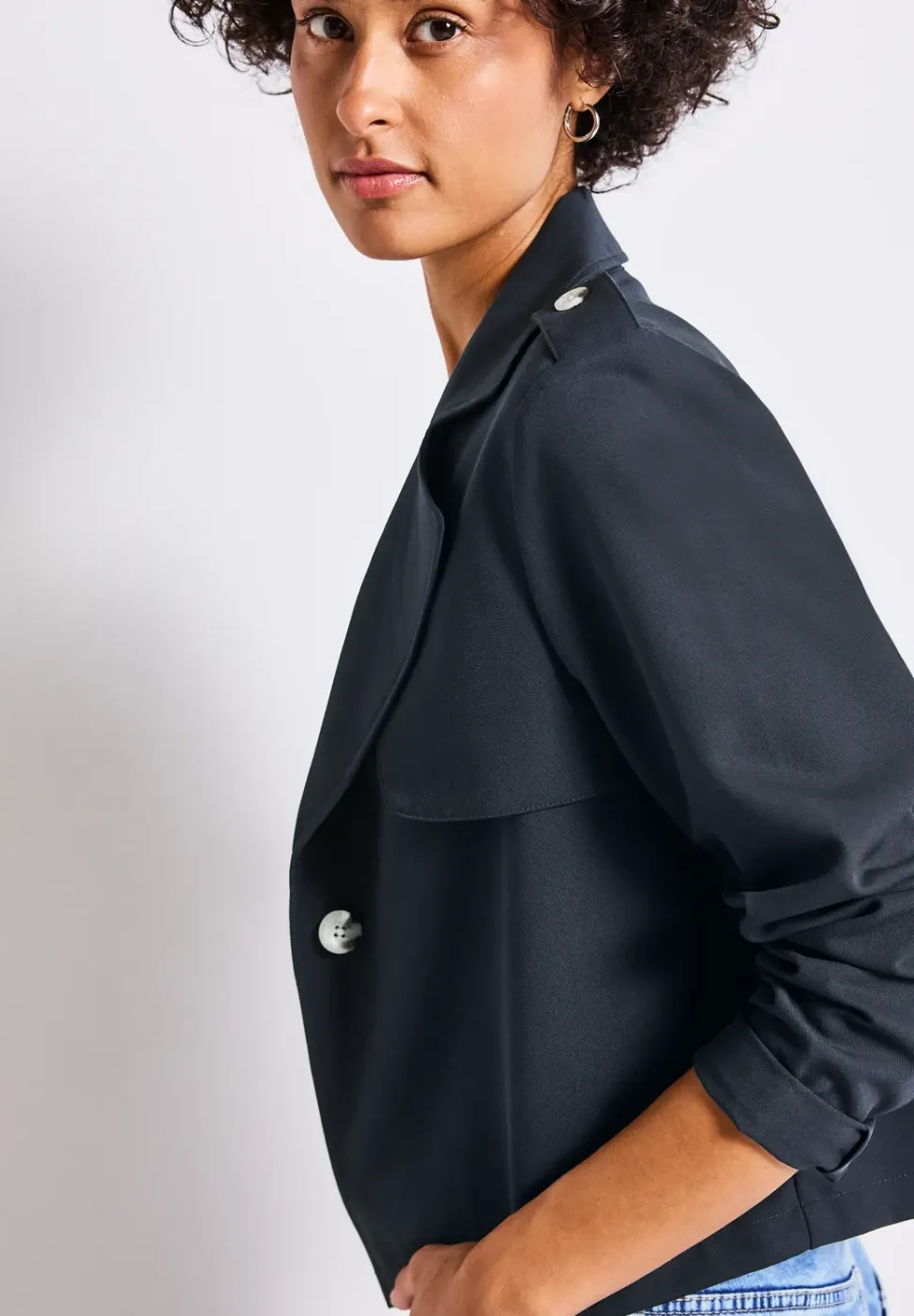 Korte trenchcoat