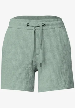 Korte broek met structuur in Loose Fit