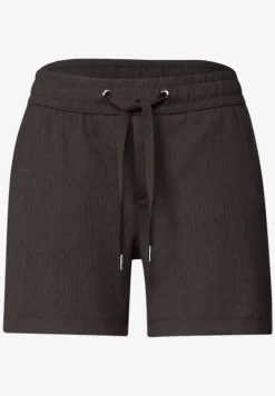 Korte broek met structuur in Loose Fit