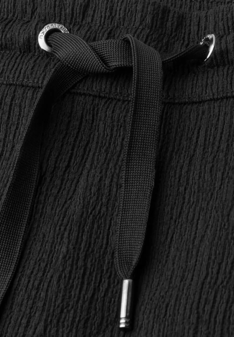 Korte broek met structuur in Loose Fit