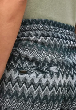 Korte broek met zigzagpatroon