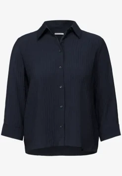 Korte gestructureerde blouse