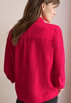 Korte gestructureerde blouse