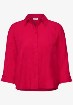 Korte gestructureerde blouse