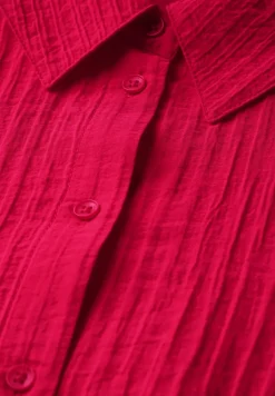Korte gestructureerde blouse