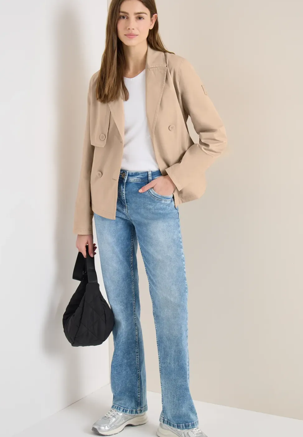 Korte trenchcoat
