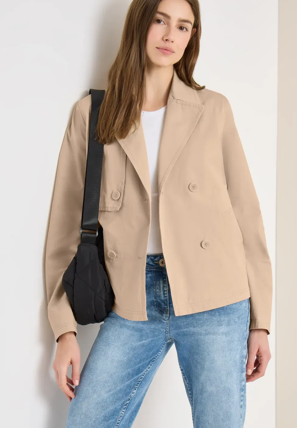 Korte trenchcoat