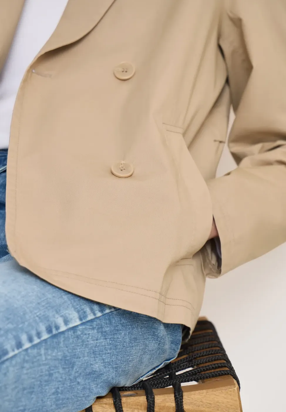 Korte trenchcoat