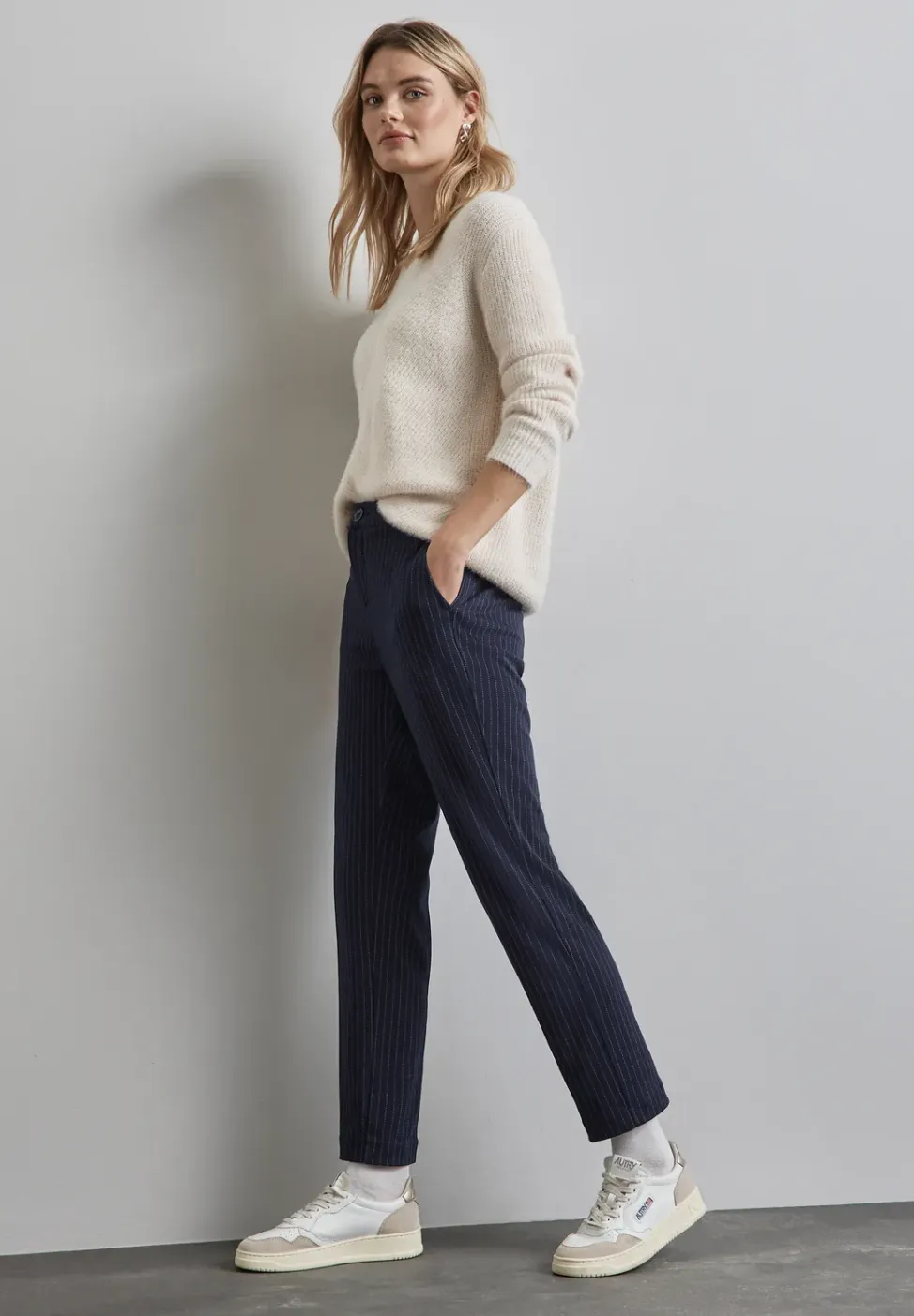 Krijtstreep chino