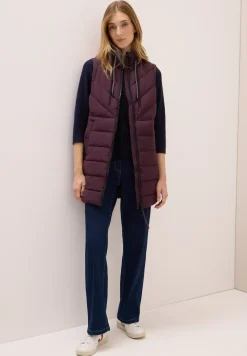 Lang gewatteerd vest