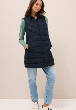 Lang gewatteerd vest