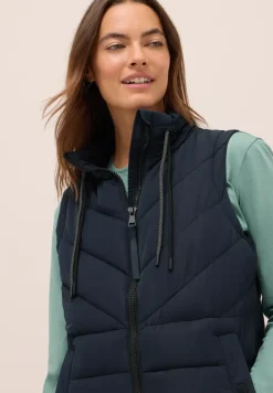 Lang gewatteerd vest