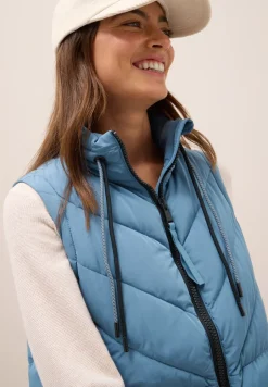 Lang gewatteerd vest