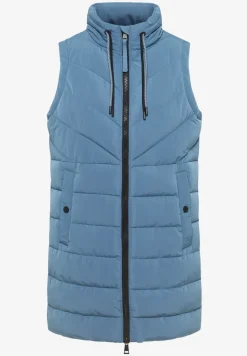 Lang gewatteerd vest