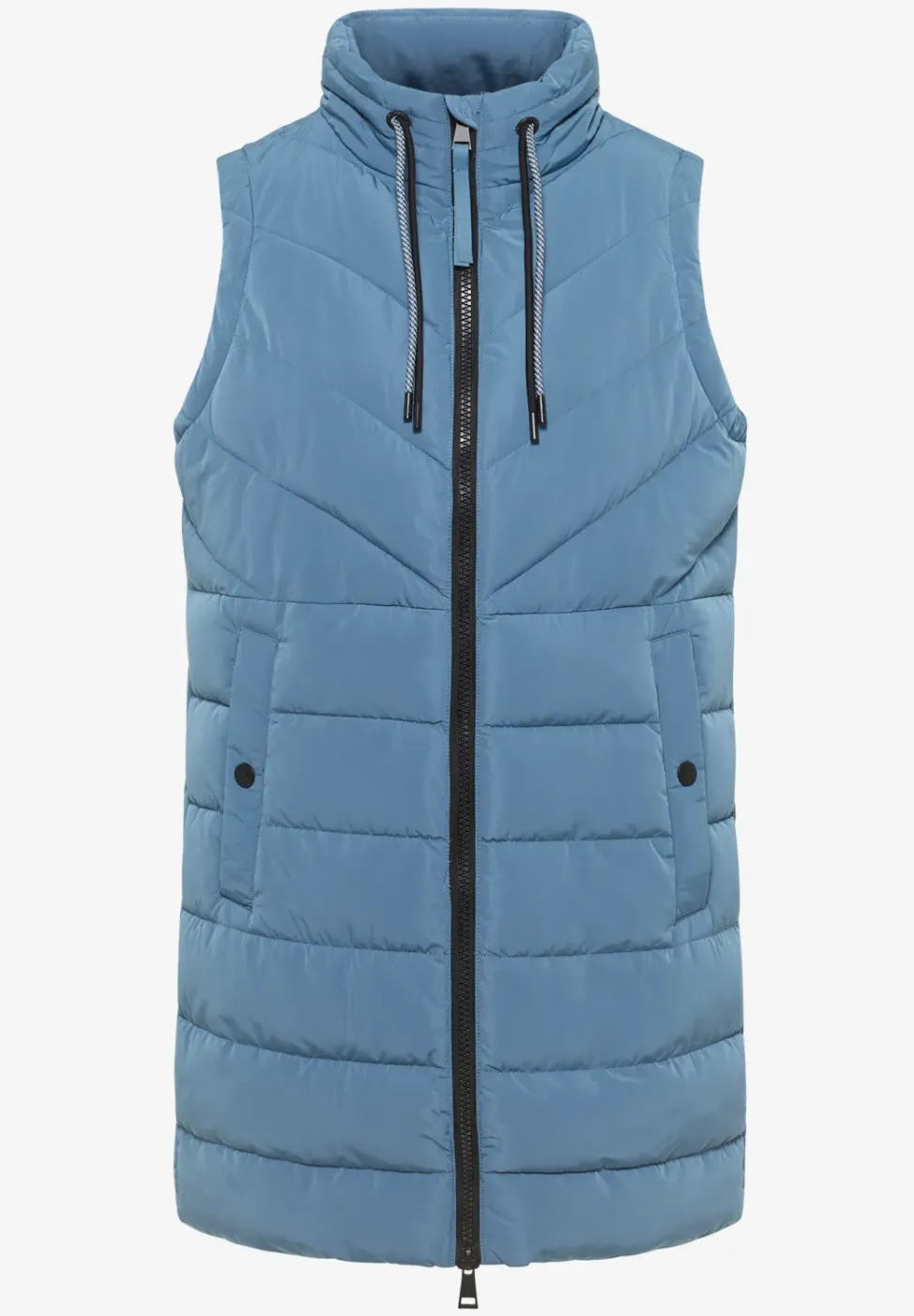 Lang gewatteerd vest