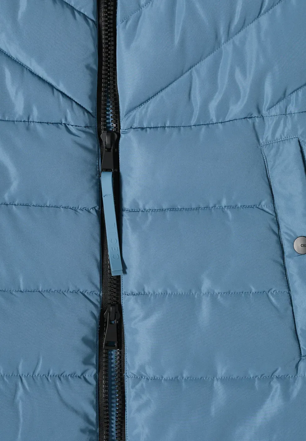 Lang gewatteerd vest