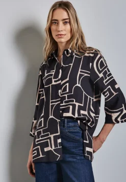 Lange blouse met omslag