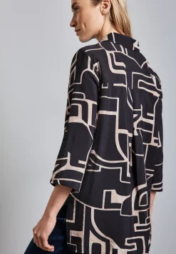 Lange blouse met omslag