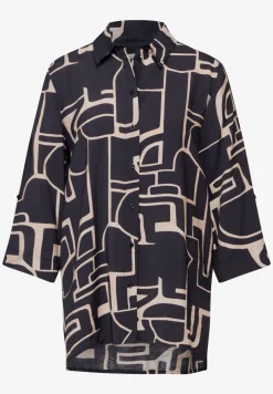 Lange blouse met omslag