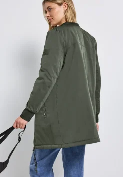 Lange blouson met capuchon