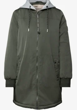 Lange blouson met capuchon
