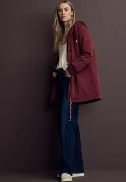 Lange blouson met capuchon