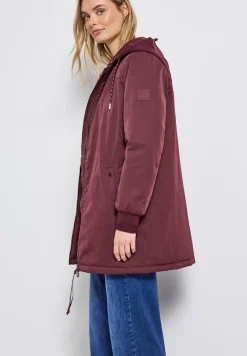 Lange blouson met capuchon